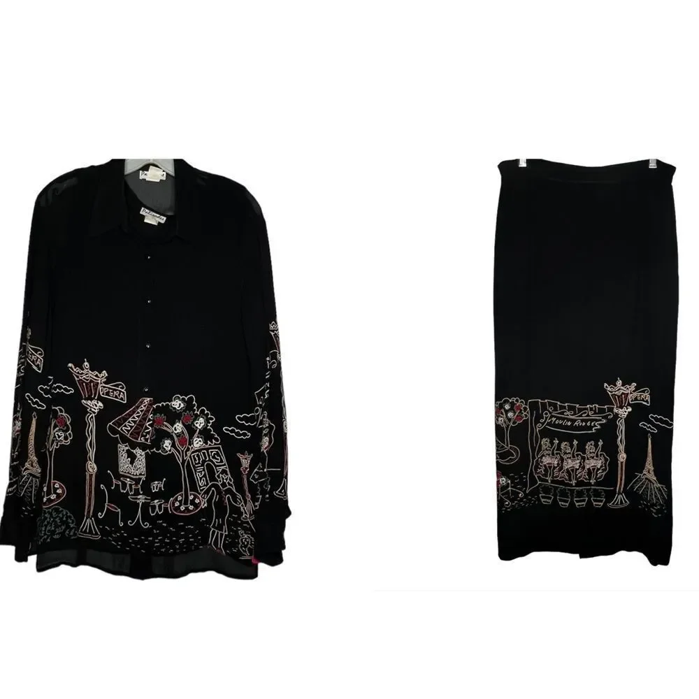 Vintage Palisades‎ Three Piece Skirt Set